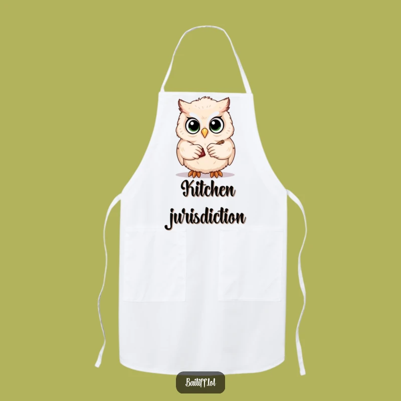 Funny Owl Lawyer Apron - Cook with Wisdom and Humor