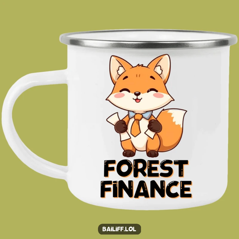 Funny Fox Lawyer Camping Mug - Cleverness for Your Wilderness Brew