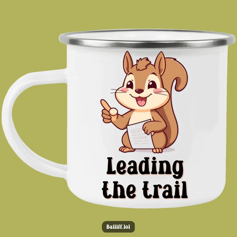 Funny Squirrel Campfire Mug: Cheerful Document Pointer Drinkware, Great Funny Gift for Outdoor Bosses