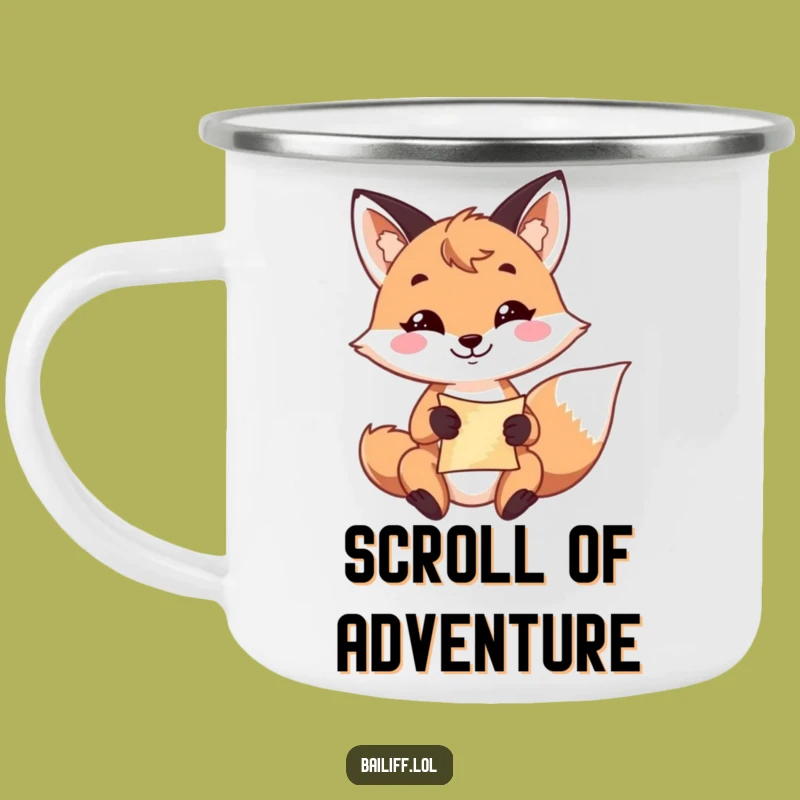 Funny Fox Campfire Mug: Resolute Grin Drinkware, Great Funny Gift for Outdoor Strategists