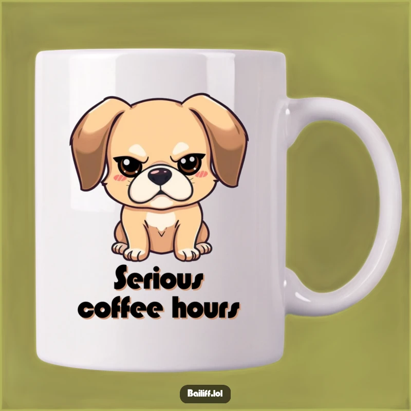 Funny Stern Dog Mug: Bouncy Floppy-Eared Pup, Perfect Funny Gift for Dog Lovers with Humor