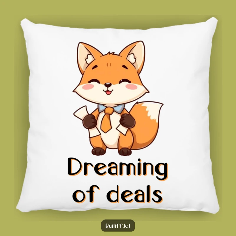 Funny Fox Lawyer Pillow - Comfy Comfort with Foxy Intelligence