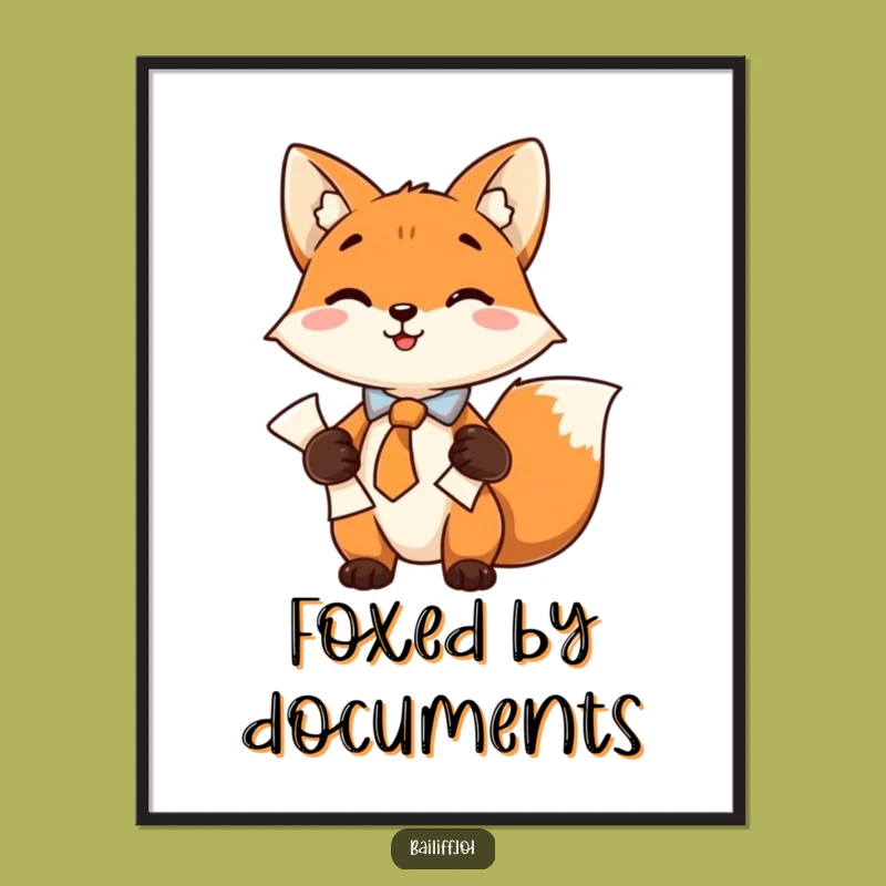 Funny Fox Lawyer Digital Art - Instant Clever Wall Decor