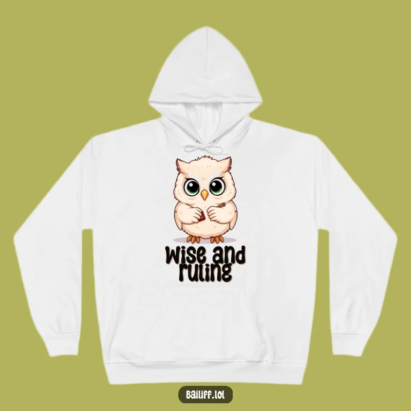 Cozy Funny Owl Judge Hoodie - Warmth and Wisdom for Cold Days