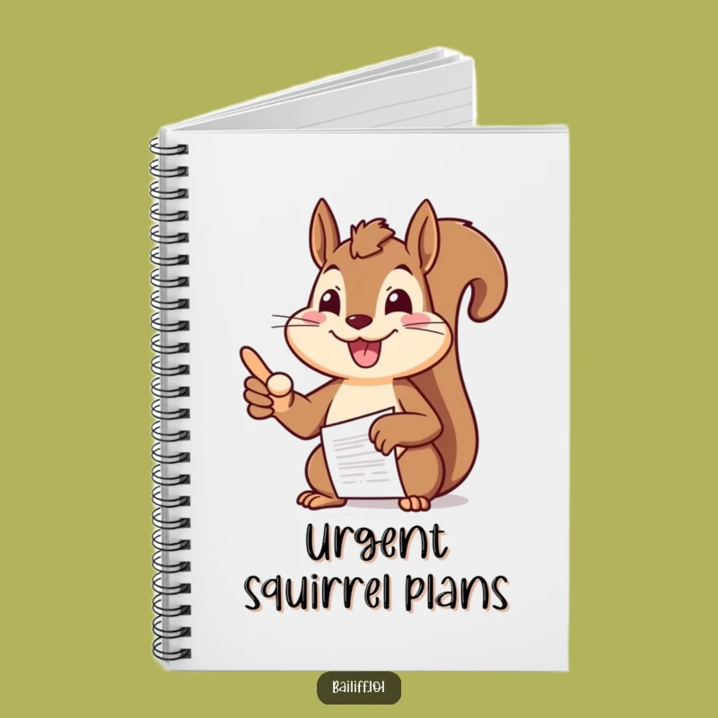 Funny Squirrel Meeting Notebook: Cheerful Document Pointer Journal, Perfect Funny Gift for Note-Takers