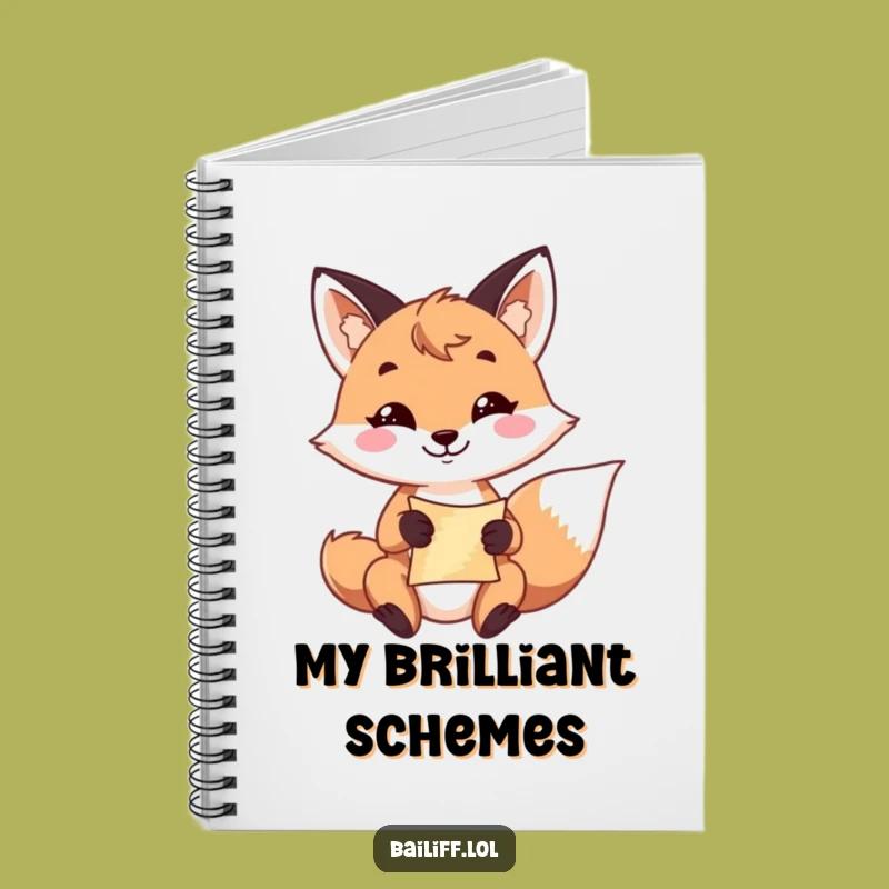 Funny Fox Scroll Notebook: Playful Grin Journal, Perfect Funny Gift for Clever Ideas