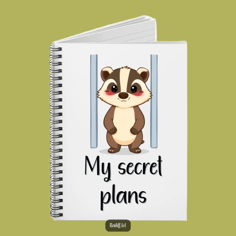 Funny Badger Guard Notebook - Jot Down Plans with Loyalty