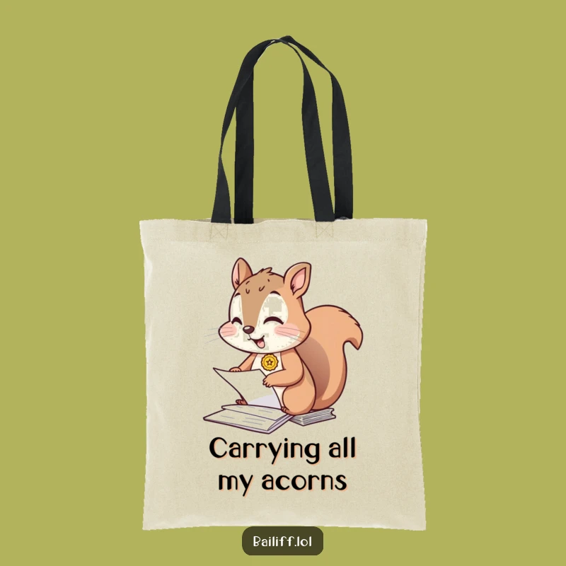 Funny Giggling Squirrel Tote Bag - Stylish and Hilarious Organizer Accessory